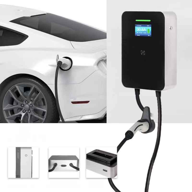 TUV CE Certification Ac Wallbox Ev Charger 3phase 11kw 8a-40a EV Charger Wall Box Charging Station Ev Amp For Vehicle