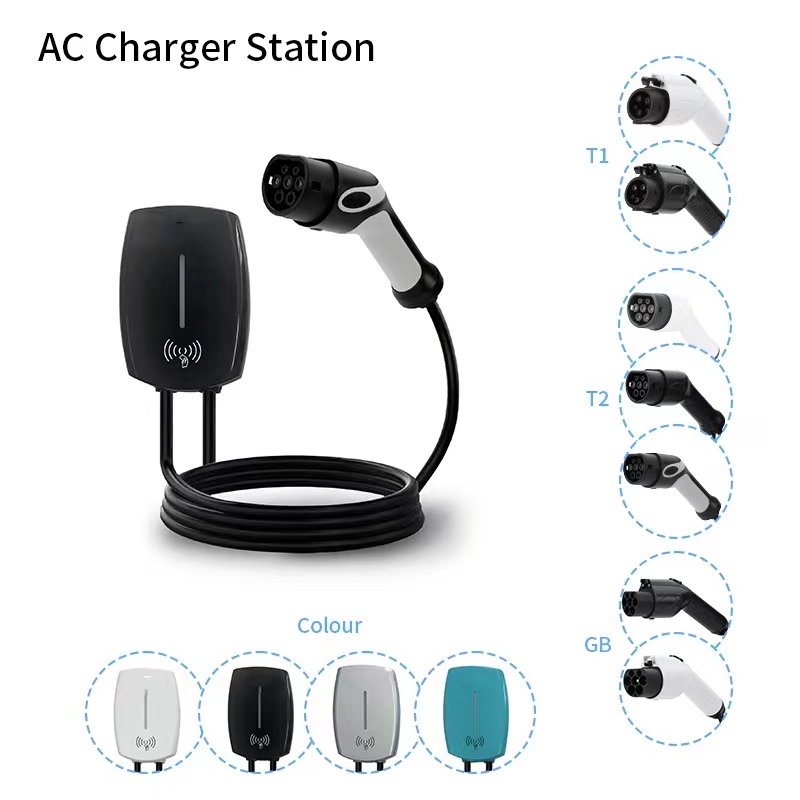 Manufacturer Ocpp Level US EU 1 3 Phase 32A 16A 8A 7kw 11kw 22kw AC Fast Charger Station Wallbox EV Charger